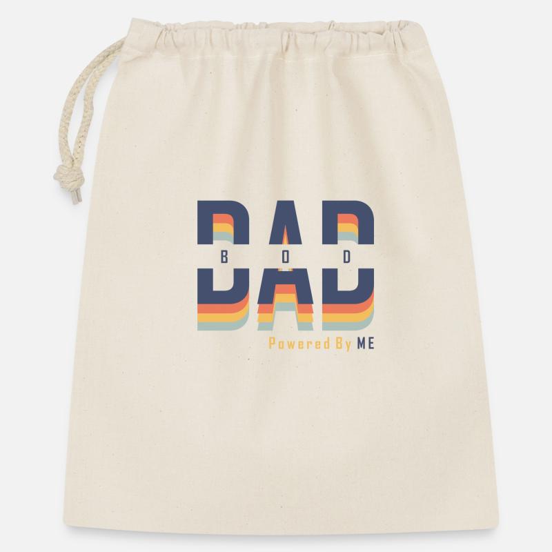 Dad Bod powered by Me - Gift Bag 40 x 50 cm - nature