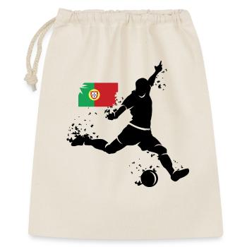 Football Player Blast Portugal Icon - Gift Bag 40 x 50 cm - nature - Front