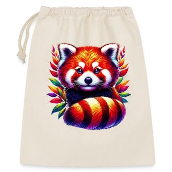 Kleiner Panda - Geschenkbeutel aus Baumwolle (40 x 50 cm) - Natur - Vorne