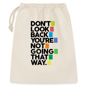 Don't look back - Gift Bag 40 x 50 cm - nature - Front