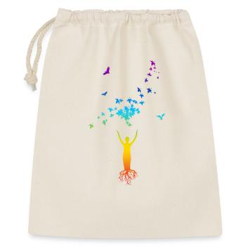 Arbre de Vie – Harmonie de l’Homme et de la Nature - Sac cadeau 40 x 50 cm - nature - Devant