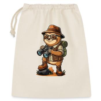 Drôle d’aventure de camping de randonnée exploratrice paresseuse - Sac cadeau 40 x 50 cm - nature - Devant