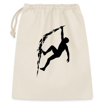 Climbing Silhouette Free Climbing Extreme Sport Mountain - Gift Bag 40 x 50 cm - nature - Front