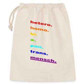 Rainbow Identity: Homo Bi Pan Trans - Gift Bag 40 x 50 cm - nature - Front