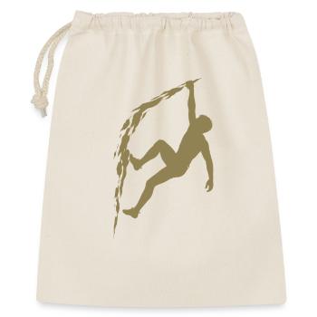 Climbing Silhouette Free Climbing Extreme Sport Mountain - Gift Bag 40 x 50 cm - nature - Front