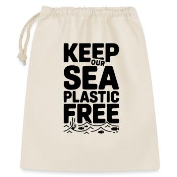 Keep Our Sea Plastic Free - Gift Bag 40 x 50 cm - nature - Front