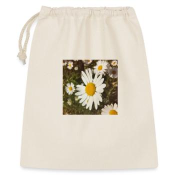 Gänseblümchen Sonnenlicht - Geschenkbeutel aus Baumwolle (40 x 50 cm) - Natur - Vorne