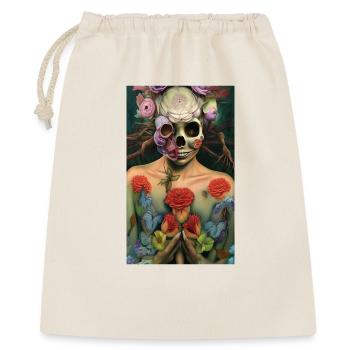 Beautiful fantasy Skull - Geschenkbeutel aus Baumwolle (40 x 50 cm) - Natur - Vorne