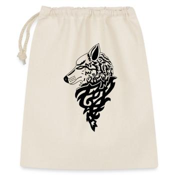 Black Wolf Forest Genius - Gift Bag 40 x 50 cm - nature - Front