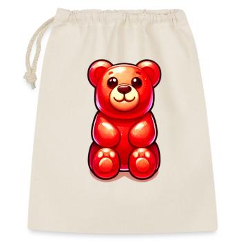 Teddybär - Geschenkbeutel aus Baumwolle (40 x 50 cm) - Natur - Vorne
