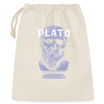Conception artistique du crâne de Platon - Sac cadeau 40 x 50 cm - nature - Devant