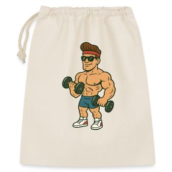Bande dessinée Bodybuilder - Sac cadeau 40 x 50 cm - nature - Devant