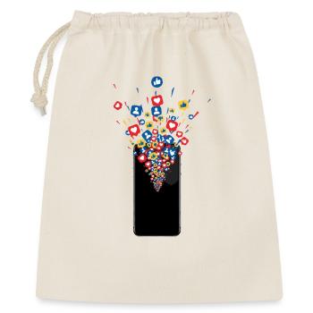 Smartphone Likes Fireworks - Gift Bag 40 x 50 cm - nature - Front