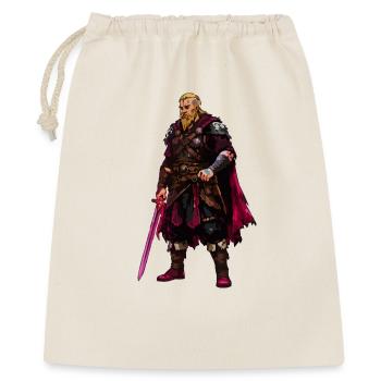 Wikinger Warrior - Geschenkbeutel aus Baumwolle (40 x 50 cm) - Natur - Vorne