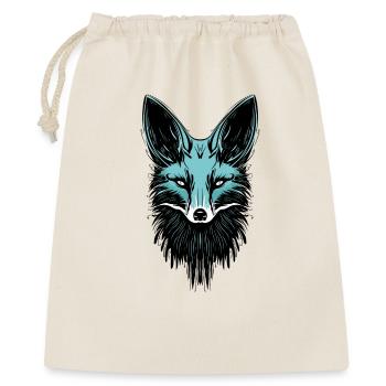 Turquoise Fox Tattoo Woodland Animal Autumn Winter - Gift Bag 40 x 50 cm - nature - Front