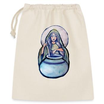Herboriste au clair de lune à l’aquarelle - Sac cadeau 40 x 50 cm - nature - Devant