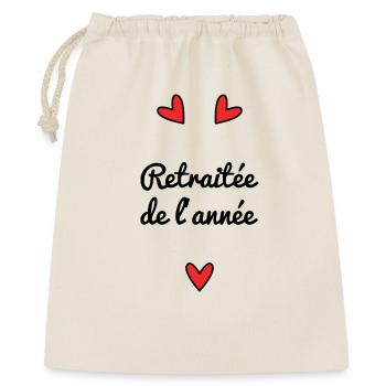 RETIRED. RETIREMENT. HAPPY RETIREMENT - Gift Bag 40 x 50 cm - nature - Front
