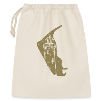 Amrum Silhouette du phare de la mer du Nord Grunge - Sac cadeau 40 x 50 cm - nature - Devant
