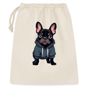 Bouledogue français - Sac cadeau 40 x 50 cm - nature - Devant