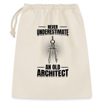 Architekt Großvater - Geschenkbeutel aus Baumwolle (40 x 50 cm) - Natur - Vorne