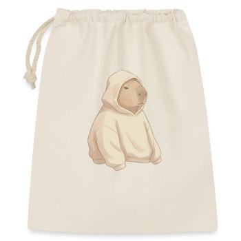 Sweat à capuche chameau : style urbain cosy - Sac cadeau 40 x 50 cm - nature - Devant