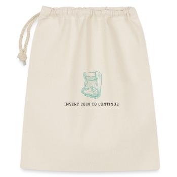 Insert Coin to Continue - Retro Arcade Vibes - Gift Bag 40 x 50 cm - nature - Front