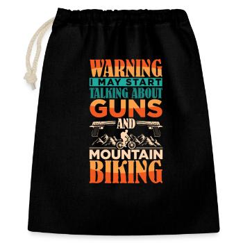 Mountain Bike Mountain Bike Gun Pistol - Gift Bag 40 x 50 cm - black - Front