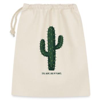 Still Alive Like My Plants – Cactus Motif - Gift Bag 40 x 50 cm - nature - Front