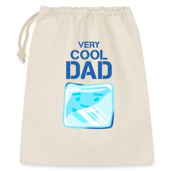 Very cool Dad Eiswürfel lustiger Spruch - Geschenkbeutel aus Baumwolle (40 x 50 cm) - Natur - Vorne