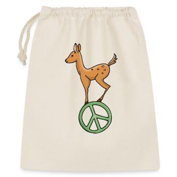 Symbole de paix Fawn - Sac cadeau 40 x 50 cm - nature - Devant