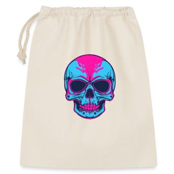 Neon Skull Pink Blue - Gift Bag 40 x 50 cm - nature - Front