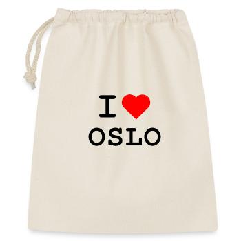 I love Oslo - ich liebe Oslo - Gift Bag 40 x 50 cm - nature - Front