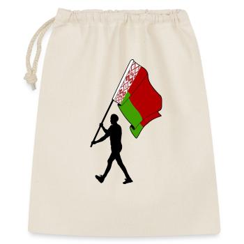 Flag Belarus man walking - Gift Bag 40 x 50 cm - nature - Front