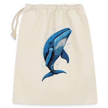 Blauwal Wal Blauwale Walgesang Taucher Ozean Wale - Geschenkbeutel aus Baumwolle (40 x 50 cm) - Natur - Vorne