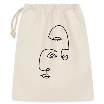 Line drawings abstract - Gift Bag 40 x 50 cm - nature - Front