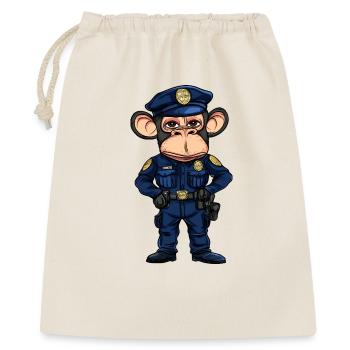 Police des singes - Sac cadeau 40 x 50 cm - nature - Devant