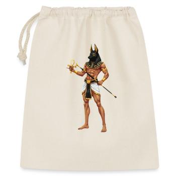 Anubis-Krieger mit Ankh-Cosplay - Geschenkbeutel aus Baumwolle (40 x 50 cm) - Natur - Vorne
