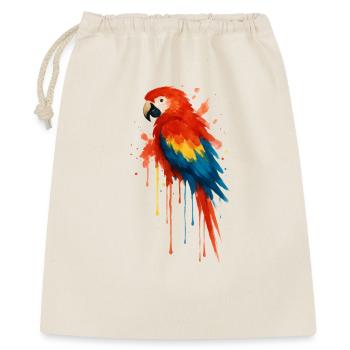 Perroquet Ara Watercolor Splash Art - Sac cadeau 40 x 50 cm - nature - Devant
