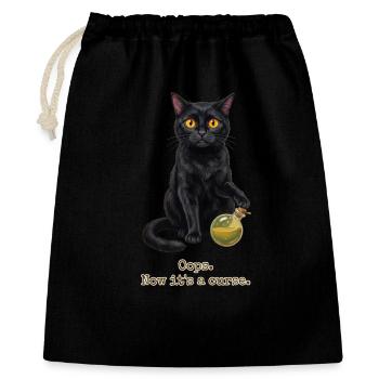Oops Now Its a Curse - Gift Bag 40 x 50 cm - black - Front