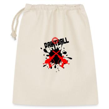 Cible de paintball avec deux pistolets rouges - Sac cadeau 40 x 50 cm - nature - Devant