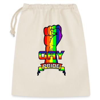 Logo de la gay pride arc-en-ciel 6 - Sac cadeau 40 x 50 cm - nature - Devant