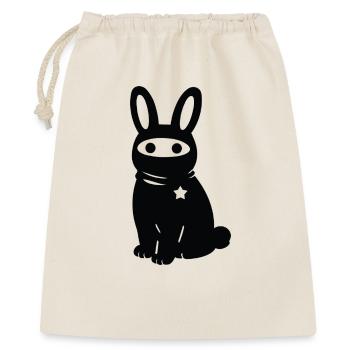 Masked Rabbit with Star – Antifascism Antifa - Gift Bag 40 x 50 cm - nature - Front
