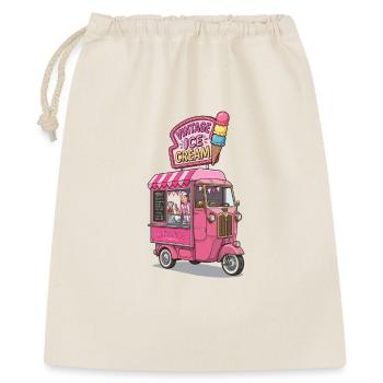 Vintage Pink Gelato Truck - Gift Bag 40 x 50 cm - nature - Front