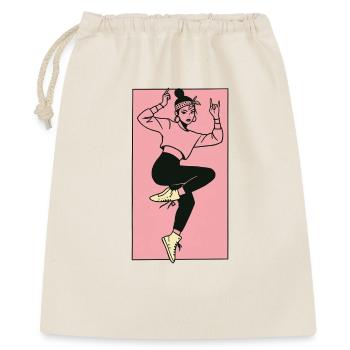 Female dancer #6 - Geschenkbeutel aus Baumwolle (40 x 50 cm) - Natur - Vorne
