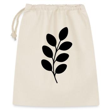 Black Silhouette Leaf Branch - Gift Bag 40 x 50 cm - nature - Front