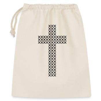 Cross Stitch Cross Pattern - Gift Bag 40 x 50 cm - nature - Front