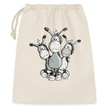 Mignon Âne Comique - Sac cadeau 40 x 50 cm - nature - Devant