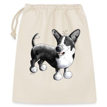 Welsh Corgi Cardigan - Geschenkbeutel aus Baumwolle (40 x 50 cm) - Natur - Vorne