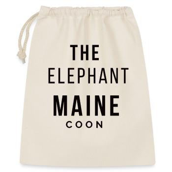 The Elephant Maine Coon - Beubasnue Style - Sac cadeau 40 x 50 cm - nature - Devant