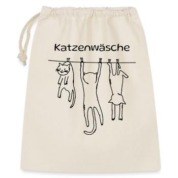Chemise Funny Cat Wash Design - Sac cadeau 40 x 50 cm - nature - Devant